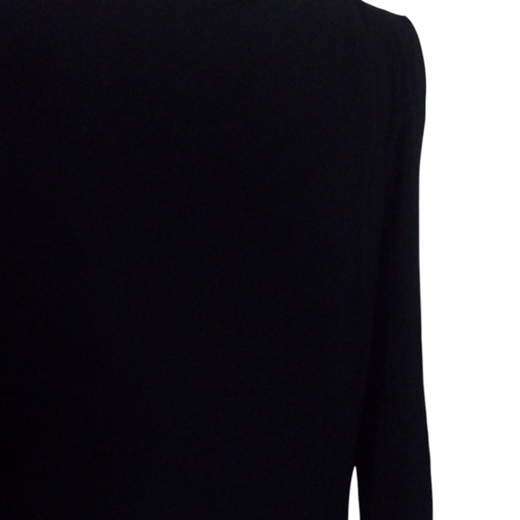 Aritzia Babaton Joaquin Ruched Detail Dress Black Size Large Midi Length - Picture 7 of 9